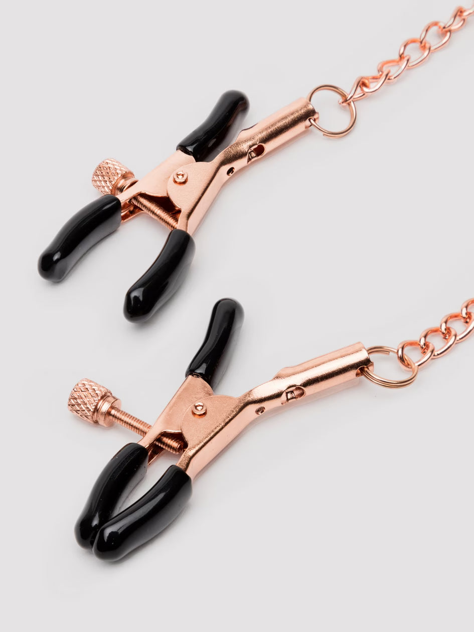 Bondage Boutique Rose Gold Nipple and Clit Clamps